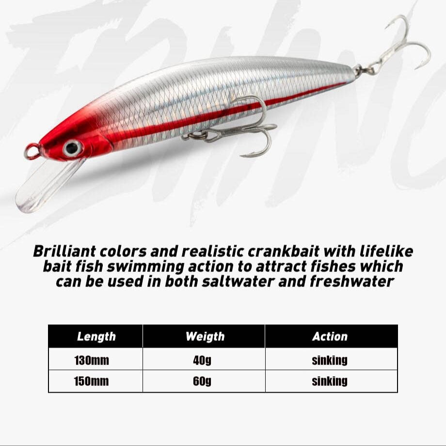 Fishing Lure Sinking Minnow 13 - Fishing Lure Jerkbait review and price